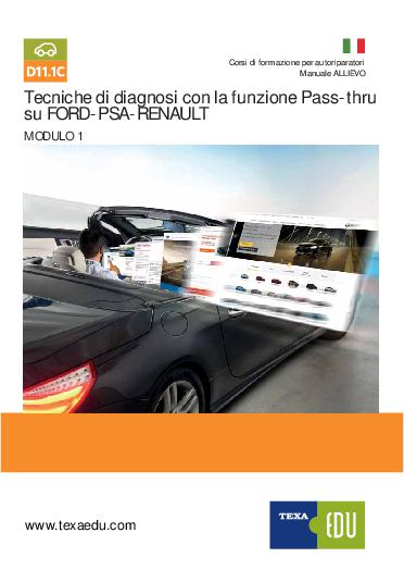 D11.1C TECNICHE DI DIAGNOSI CON LA FUNZIONE PASS-THRU SU CITROEN-PEUGEOT
