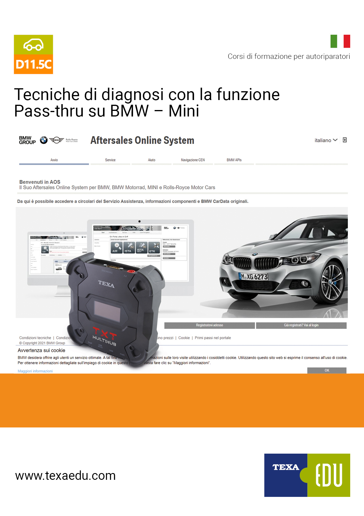 D11.5C TECNICHE DI DIAGNOSI CON LA FUNZIONE PASS-THRU SU BMW - MINI