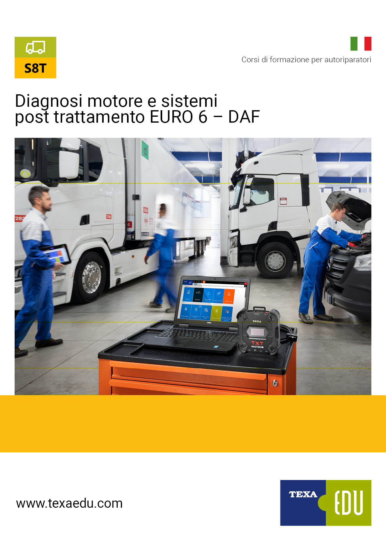 S8T: DIAGNOSI MOTORE E SISTEMI POST TRATTAMENTO EURO VI - DAF