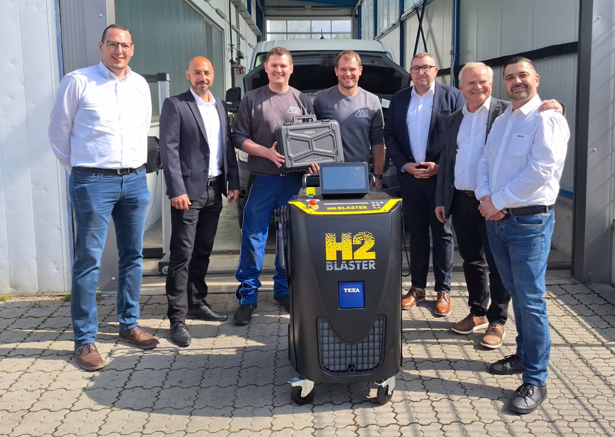 Consegna del millesimo H2 Blaster TEXA presso l’officina Auto-Klein in Germania